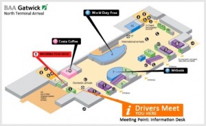 Gatwick Taxi Meeting Point